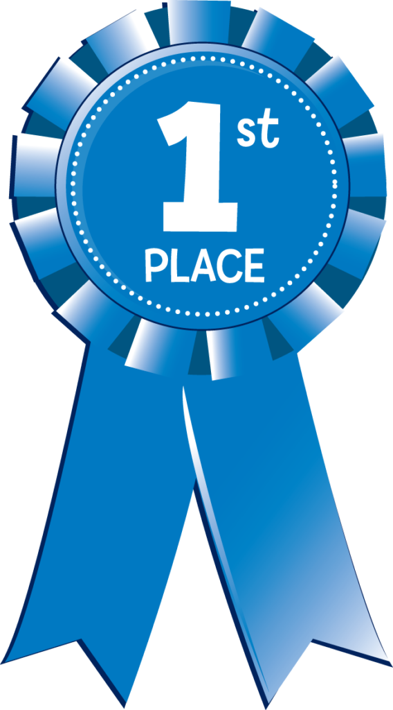 1st place blue ribbon